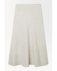 COS - The Wool-blend Midi Skirt - Lyst