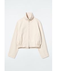 COS - Funnel-neck Bomber Jacket - Lyst