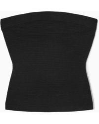 COS - Textured Bandeau Top - Lyst