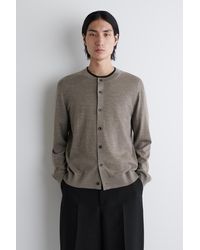 COS - Strickjacke Aus Merinowolle Mit Rundhalsausschnitt - Lyst