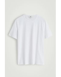 COS - Brushed-Cotton T-Shirt - Lyst