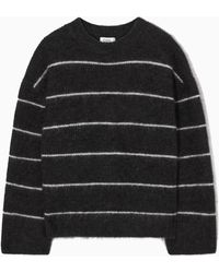 COS - Textured Mohair-blend Sweater - Lyst