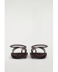 COS - Minimal Leather Sandals - Lyst
