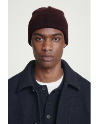 COS - Gerippte Beanie Aus Kaschmir-Mix Mit Krempe - Lyst