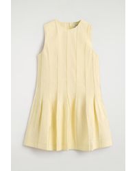 COS - Sculpted Pleated Mini Dress - Lyst