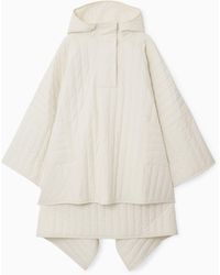 COS - Hooded Padded Cape - Lyst