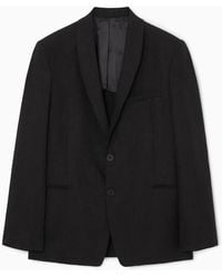 COS - Regular Single-breasted Linen Blazer - Lyst