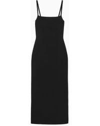 COS - Square-neck Knitted Slip Dress - Lyst