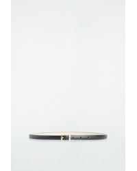 COS - Reversible Slim Leather Belt - Lyst