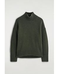 COS - Chunky Funnel-Neck Wool Sweater - Lyst