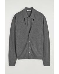 COS - Mehrlagige Strickjacke Aus Feinem Kaschmir - Lyst