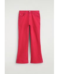 COS - Valley Cropped Bootcut Jeans - Lyst
