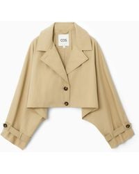COS - Cropped Hybrid Trench Coat - Lyst