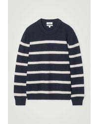 COS - Boiled-wool Crew-neck Jumper - Lyst