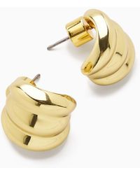 COS - Curved Layered Stud Earrings - Lyst