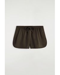 COS - Satin Track Shorts - Lyst
