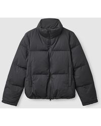 COS Cropped Puffer Jacket - Black