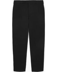 COS - Tapered Cotton-jersey Pants - Lyst