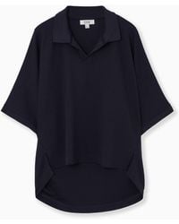 COS - Open-collar Polo Shirt - Lyst