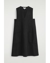 COS - Double-Faced Merino Wool Dress - Lyst