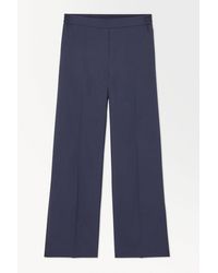 COS - The Straight-leg Silk Trousers - Lyst