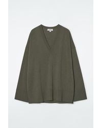 COS - V-neck Merino Wool Sweater - Lyst
