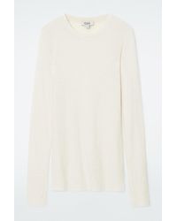 COS - Crew Neck Merino Wool Top - Lyst
