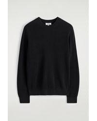 COS - Cotton Crew-Neck Sweater - Lyst