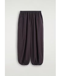 COS - Fluid Cotton Balloon Trousers - Lyst