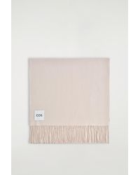 COS - Fringed Wool Scarf - Lyst