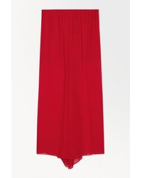 COS - The Crinkled Silk-chiffon Maxi Skirt - Lyst