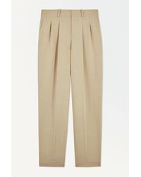 COS - The Pleated Tailored Trousers - Lyst