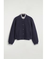 COS - Boiled Wool-Blend Bomber Jacket - Lyst