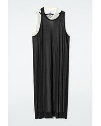 open lace back dress Layered Peplum Detail Strapless Long Dress – John Paul Ataker main image 1