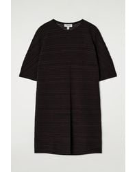 cos pleated zip up cotton mini dress PLEATED ZIP UP COTTON MINI DRESS - WHITE