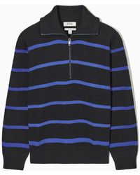 Herren Bekleidung Pullover und Strickware Sweatjacken Peuterey Pullover mit kurzem Reißverschluss in Blau für Herren 