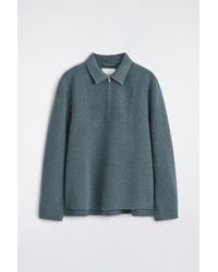COS - Double-Faced Wool-Blend Zip-Up Overshirt - Lyst