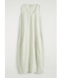COS - Elasticated-Hem Linen Maxi Dress - Lyst