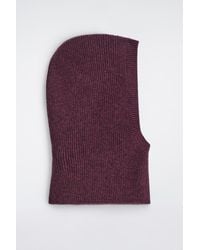 COS - Ribbed Wool-Cashmere Balaclava - Lyst