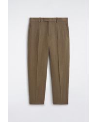 COS - Linen Relaxed-Fit Tapered Trousers - Lyst