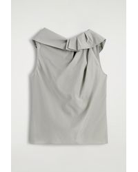 COS - Oversized Draped Top - Lyst