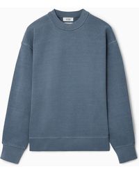 COS - Eingefärbtes Sweatshirt Mit Kragen - Lyst