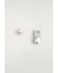 COS - Boucles D'Oreilles Asymétriques À Perles - Lyst