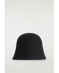 COS - Sculpted Wool Bucket Hat - Lyst