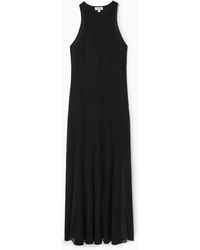 COS - Pleated Racer-neck Maxi Dress - Lyst