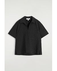 COS - Open-Collar Checked Cotton Shirt - Lyst