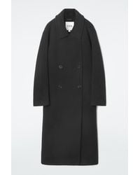 COS - Oversized Double-breasted Wool Coat - Lyst