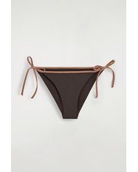 COS - Contrast-Trimmed Tie-Side Bikini Briefs - Lyst
