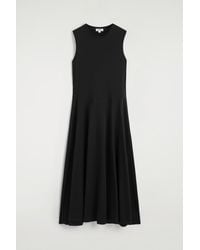 COS - Sculptural Cotton-Jersey Midi Dress - Lyst