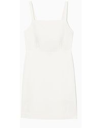COS - Open-back Mini Pinafore Dress - Lyst